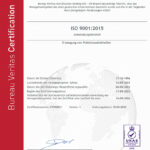 ISO 9001:2015 Zertifikat Kienast & Holzner